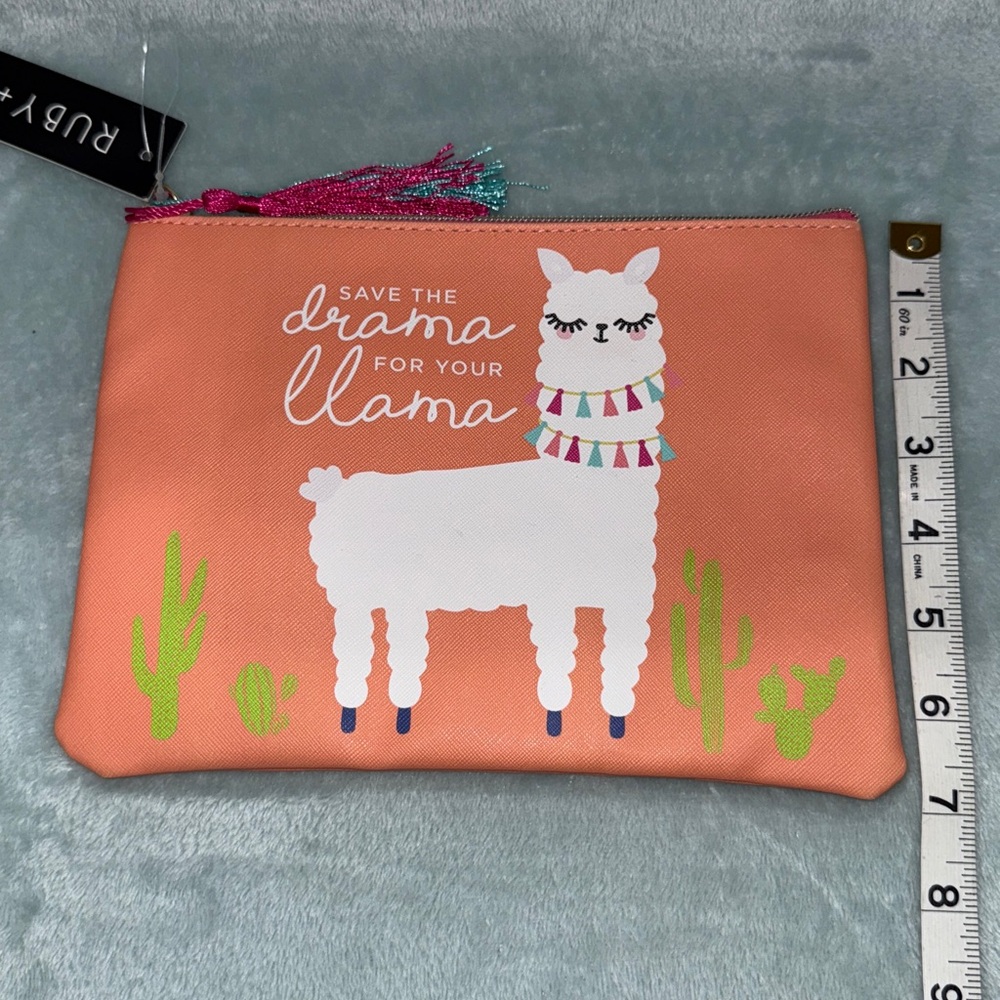 Orange Llama Cosmetic Bag - Picture 5 of 14